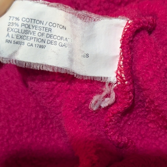 GAP Vintage Logo Pink Hoodie size Large Fits Small Y2K 90s - Picture 5 of 5